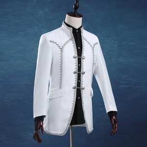 <span class=keywords><strong>Pantaloni</strong></span> in camice bianco su misura Tuxedos da sposa bianco (giacca + <span class=keywords><strong>pantaloni</strong></span> + fiocco) WS225 abito da smoking per uomo - Product Image 2