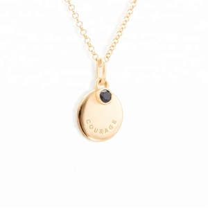 الأزياء والإكسسوارات 18k الذهب مطلي عملة قلادة السعادة قلادة النساء - Product Image 3