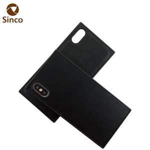 Custodia per telefono cellulare in vera pelle ultra sottile con forma quadrata di alta grana per <span class=keywords><strong>iPhone</strong></span> XS Max - Product Image 2