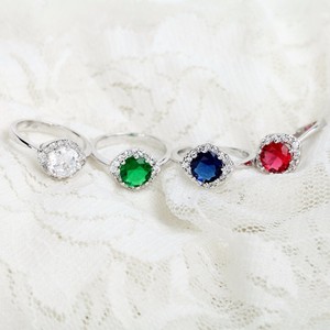 LUOTEEMI Wholesale Free Drop Shipping Fashion Design Women <strong>Cheap</strong> Cubic Zirconia <strong>Wedding</strong> <strong>Ring</strong> for Bridal - Product Image 2