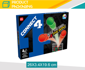 Jeu de puzzle d'intérieur pour enfants, règles du jeu d'échecs, jeu de 4 à aligner sur la grille - Product Image 5
