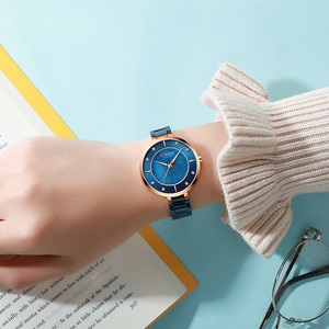 <span class=keywords><strong>Orologio</strong></span> da <span class=keywords><strong>donna</strong></span> Curren 9051 <span class=keywords><strong>blu</strong></span>, impermeabile, analogico, con data, al quarzo, resistente all'acqua. - Product Image 3