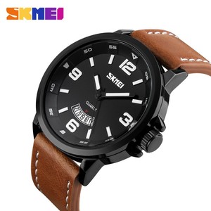 OEM <span class=keywords><strong>SKEMI</strong></span> 9115 남성용 시계 럭셔리 3ATM 방수 시계, 캘린더, 가죽 밴드, 쿼츠 무브먼트, 스포츠 손목시계 - Product Image 5