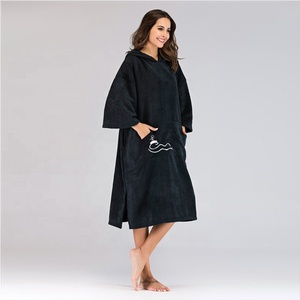 Asciugamano <span class=keywords><strong>Poncho</strong></span> con cappuccio in spugna di spugna in microfibra di nuovo stile per adulti con cappuccio Surf <span class=keywords><strong>Poncho</strong></span> asciugamano - Product Image 4