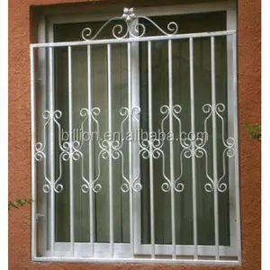 Diseños de protección de metal de ventana para seguridad de rejilla decorativa de hierro forjado