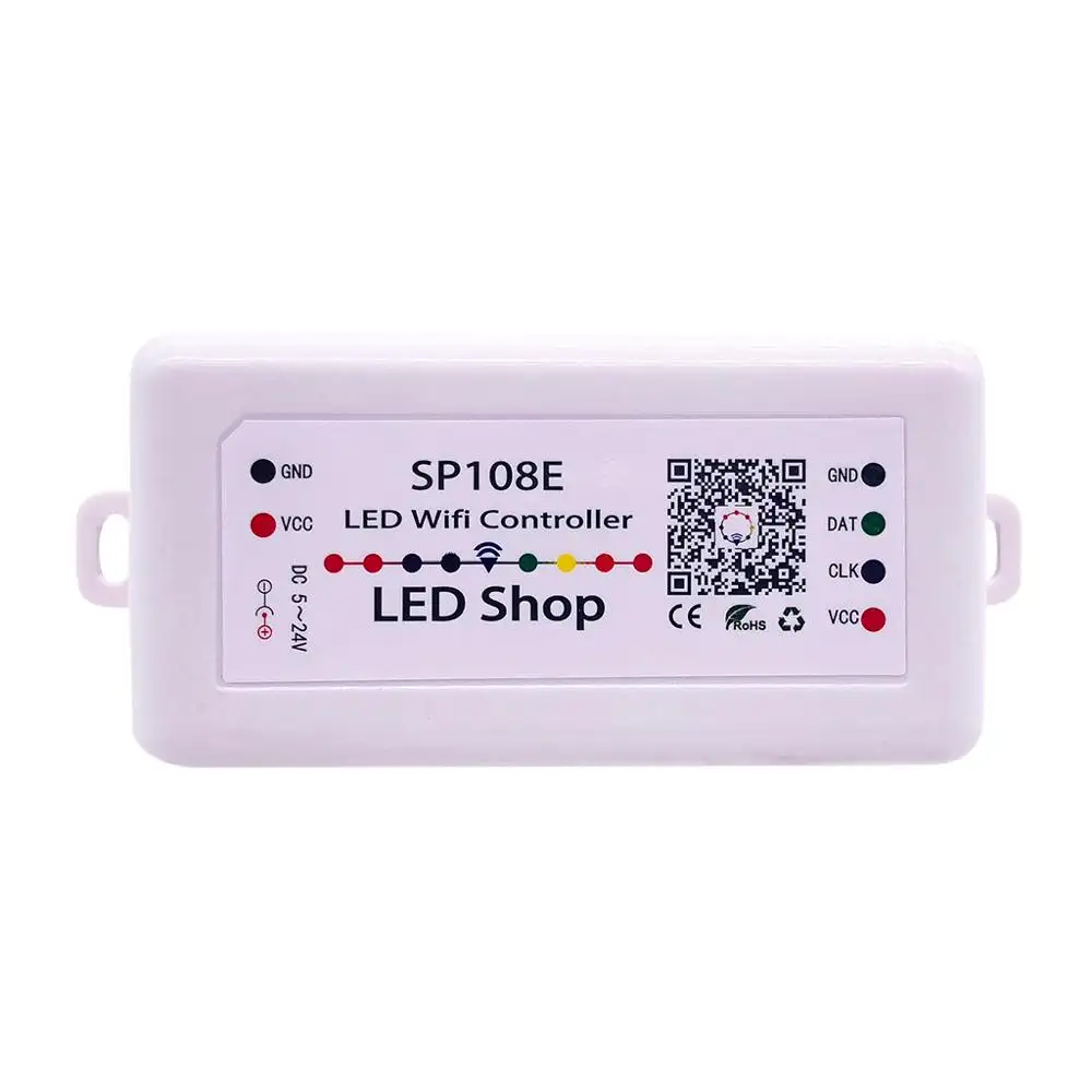 SP108E WS2812B WS2811 WS2801 LED-WLAN-Controller, iOS Android App Drahtlose Fernbedienung DC5V ~ 24V SP108E für SK6812 SK681