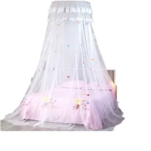 Cibinlik Kubbe, Prenses Yatak Gölgelik Netleştirme ile Zarif Dantel 2 Kelebekler dekorasyon için yatak odası dekoru Rüya Çadırı