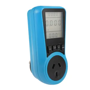 Uso de la electricidad Monitor medidor de potencia macho energía vatios voltios amperios de potencia consumo analizador Digital LCD