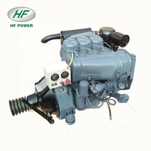 Famous brand Air cooled deutz 3 cylinder diesel engine with clutch