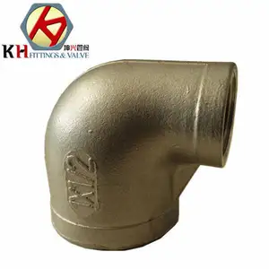 304Lor 316L 3 Inch Stainless Steel Casting Pipe Fittings Female Thread BSPT NPT 90 Degree Reducing Elbow