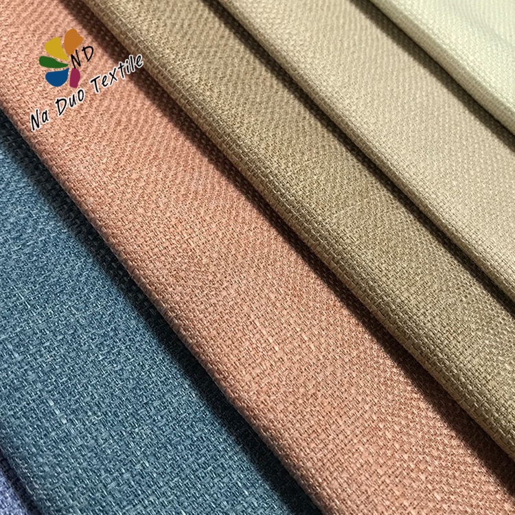 Китайский новый дизайн, ткань с вышивкой из льна и спандекса, обивочная ткань с принтом