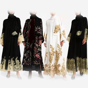 Último diseño de <span class=keywords><strong>Burqa</strong></span> para niñas, vestido de baile de graduación, Sexy, Abaya abierta frontal para fotos, 2019 - Product Image 5