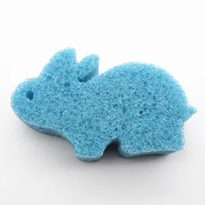 Lovely Rabbit Shaped Sponge Soft In Warm Water Exfoliating Body Cleaning Loofah Shower Puff Bath Sponge