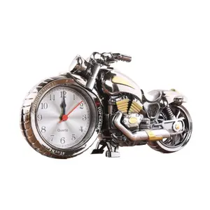 HOT SALE Gold und Silber Farbe Kunststoff Motorrad Manueller Wecker