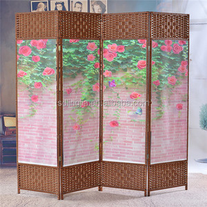 Cuerda de Papel De color rosa Con Cuentas Sala Modelo Plegable de Cristal separador de Ambientes - Product Image 5