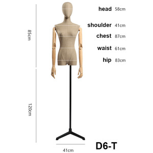 Tianxxinji-Mannequin <span class=keywords><strong>femme</strong></span> Vintage, aspect Torso, en tissu recouvert, pour exposition de vêtements, fenêtre - Product Image 6