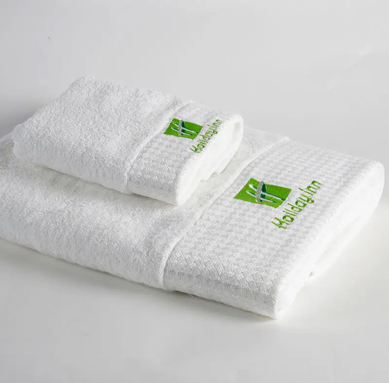 Lot de serviette de bain en spirale 100 coton, ensemble de serviette, tour de éponge avec Logo personnalisé 16s