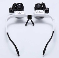 Magnifier 2 LED Eyeflash Magnifier ,23x Magnifying Glasses Lamp