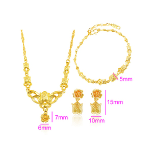 Xuping gioielli Che Ristabilisce I sensi antichi fiori Della sposa monili di cerimonia nuziale set - Product Image 3