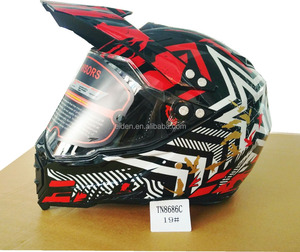 Dirt bike motocicleta motocross casco de la moto ABS CE/dot venta entera fabricación - Product Image 5