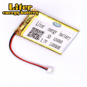 Plug <strong>2</strong>,5-<strong>2</strong> P <strong>3</strong>,7 434060 1500 mAh factory high quality Li-polymer lithium-ion battery liPo battery - Product Image 3