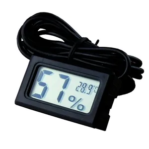 China Factory Customized Pet And Reptile Thermometer Hygrometer/ Mini Pocket Thermometer Hygrometer/ LCD Small Thermo Hygrometer