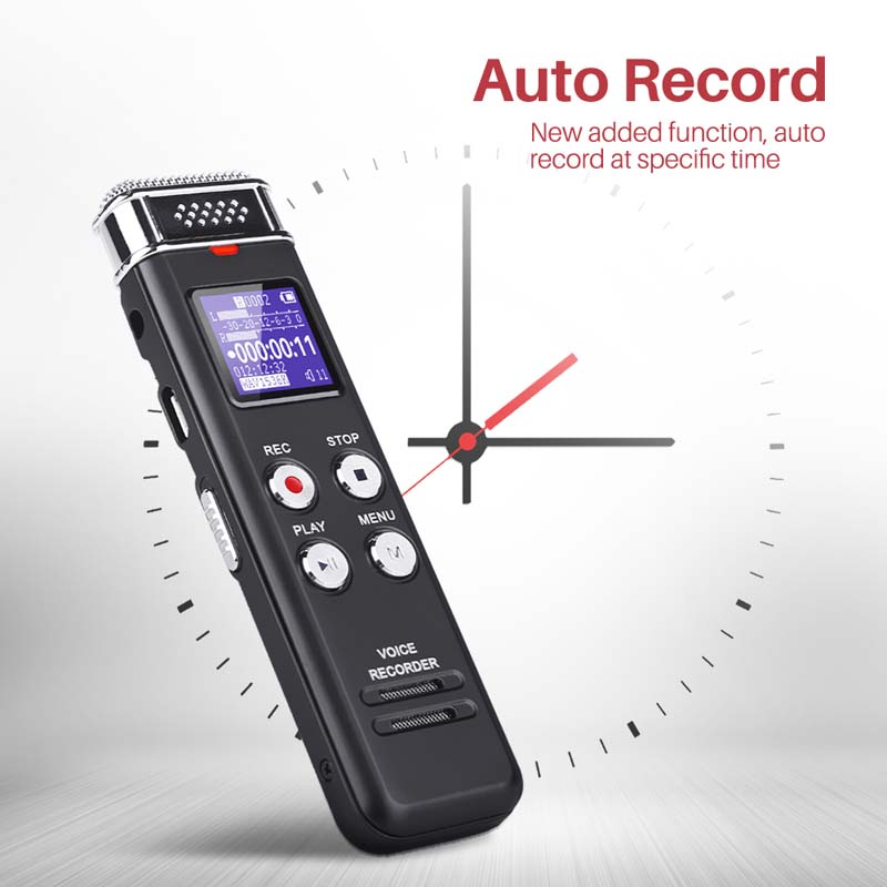 Dictaphone EVISTR 64GO - Enregistreur Vocal Professionnel, Qualité Numérique