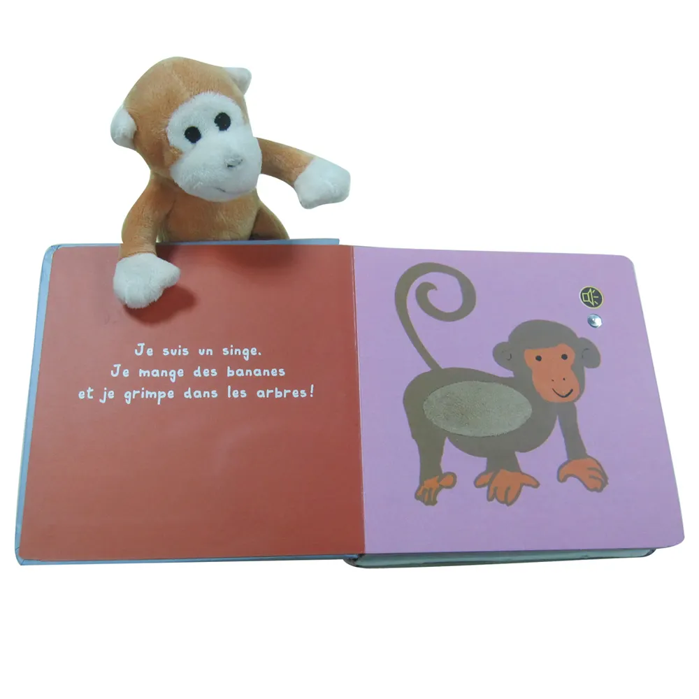 Custom Printed Feel and Touch Board Book Wholesale for Little Children Popular Baby Educational Board Book Printing