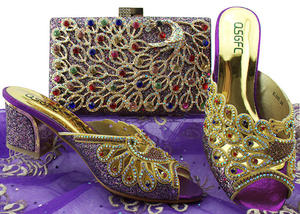 5 월 MG1228 나이지리아 파티 신발과 가방에 대한 2018 이탈리아 도매 신발 및 가방 세트 - Product Image 4