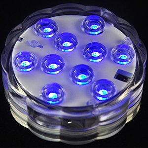 Luces Sumergibles <span class=keywords><strong>LED</strong></span> <span class=keywords><strong>para</strong></span> <span class=keywords><strong>Acuario</strong></span> con Control Remoto, Alimentadas por Batería, RGB Cambiante, Resistentes al Agua, <span class=keywords><strong>para</strong></span> Piscina, Bodas y Fiestas - Product Image 5