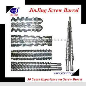 ABS.PP.PVC.PE raw material double conical twin screw barrel