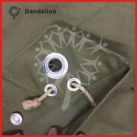 Housses de cargaison imperméables robustes Bâches en toile de coton vert foncé en polyester