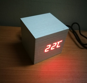 Réveil numérique à LED en bois MDF, alarme, vin en bois, nichon, prix incroyable - Product Image 3