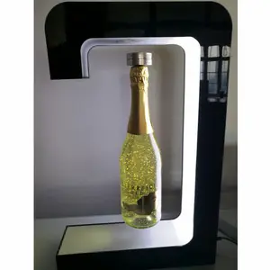 New personalizza galleggiante magnetico levitare pop bottiglia di birra display stand per la pubblicità