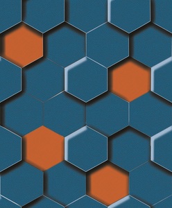 Papel Tapiz <span class=keywords><strong>3D</strong></span> de Diseño Hexagonal Moderno para Decoración del Hogar - Product Image 4