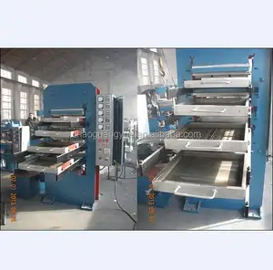 Rubber floor tiles vulcanizing press machine with CHINT electricity system