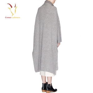 Lungo Dolcevita di Cachemire Poncho <span class=keywords><strong>Cappotto</strong></span> Modello per le Donne di Inverno - Product Image 3