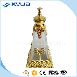 Aladdin lámpara de giro de metal de oro forma 18 ml botella de perfume - Product Image 3