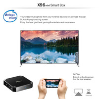 Amlogic S905W Tv Box X96 Mini Pc 1gb Ram 8gb Rom 2gb 16gb 4k Quad Core Tv Box X96 Mini Android 7.1 Tv Box