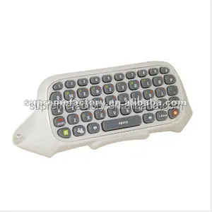 适用于Xbox 360的新白色无线控制器文本信使键盘聊天垫键盘