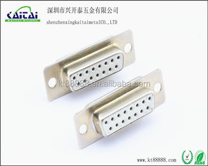 D Sub nối DB15 Trắng Nam Nữ hàn nối 15 pin nữ 7 + 8 đôi đen trắng xanh - Product Image 5