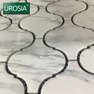 <span class=keywords><strong>Mosaico</strong></span> in Ceramica Bianca Arabesca Smaltata a Prezzo Conveniente, Piastrelle in <span class=keywords><strong>Mosaico</strong></span> Ceramico Bianco Carrara con Effetto Craquelé - Product Image 5