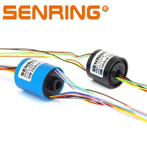 Through Hole Slip Ring Mini Slip Ring With Centre Hole 5mm OD 22mm Slip Ring 6 Wires Signal 2A