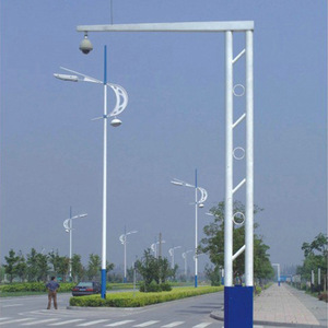 Poste de señal de iluminación de tráfico <span class=keywords><strong>para</strong></span> monitor de cámara CCTV galvanizado poste de acero <span class=keywords><strong>para</strong></span> exteriores - Product Image 5
