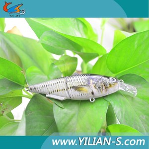 4 pulgadas 2 sección pesca articulado señuelos señuelo manivela Bait curricán hacer frente a los ganchos - Product Image 2