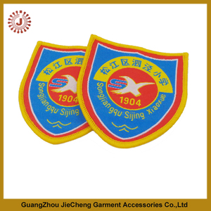 Personnalisé badges nom design maker coudre sur tissé patché insignes pour les vêtements - Product Image 1