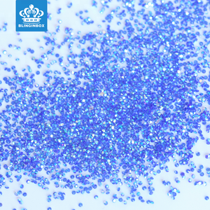 Vente en gros de haute qualité 1.1mm champagne AB Point Back Rhinestone Dust Pixie pour Nail Art - Product Image 2