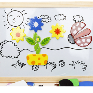 Planche à <span class=keywords><strong>dessin</strong></span> Double taille pour enfant, jeu de couleurs assorties, Puzzle en papier, jouet éducatif et magnétique - Product Image 5