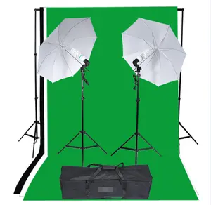 المهنية التصوير إضاءة الاستوديو مجموعة أدوات الخيمة مع 135W لمبة لمبة حامل مظلة عاكسة خلفية ترايبود تقف NS-10