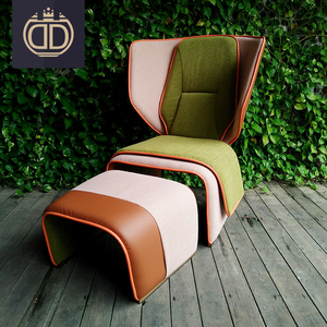 Alibaba sillón con otomana italiano sin apoyabrazos colorido sola silla asiento sofá de jardín - Product Image 6